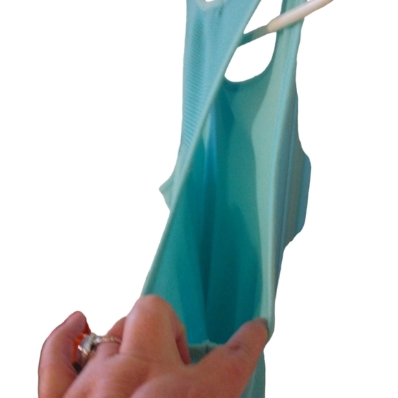 Tommy Hilfiger Sleepwear Light Blue Stripped Back Panel Comfortable Tank Sz. M - Picture 5 of 6